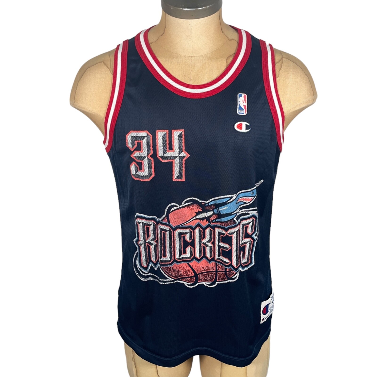 NBA Houston Rockets Hakeem Olajuwon Vintage Champion Tank Top 90s Retro Jersey gallery
