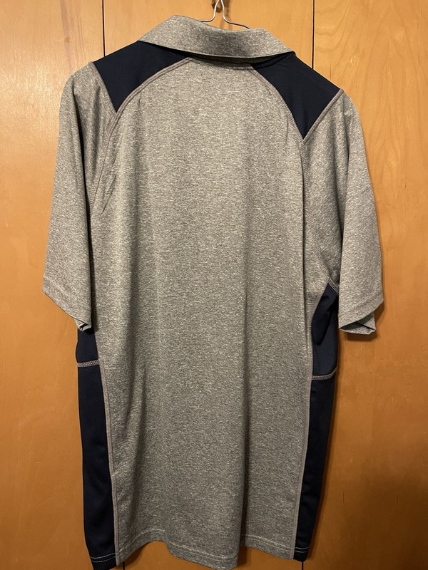 DISNEY EPCOT WORLD SHOWCASE SOCCER GRAY ATHLETIC PERFORMANCE POLO MEDIUM SPORTEK gallery