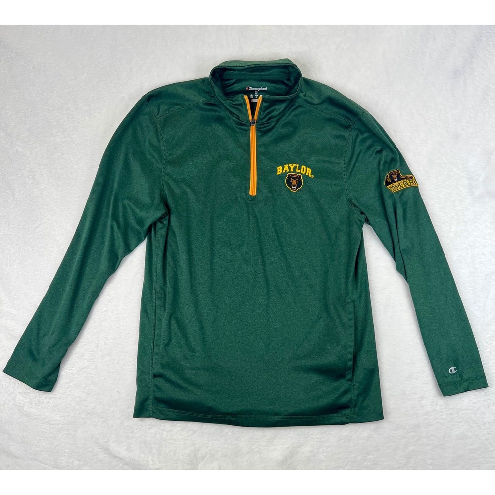 Champion Baylor Bears NCAA Pullover 1/4 Zip Long Sleeve Shirt - Men's Medium