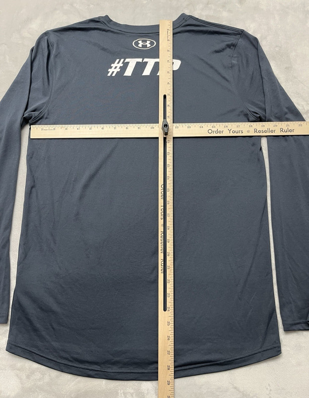 Under Armour Team Tech Tee Men Small Gray Loose Long Sleeve Stretch Breathable gallery