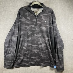 White Water Life Camo Fishing 1/4 zip New Harbor Performance Pullover XL S27