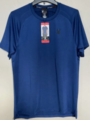 NEW Spyder Active Men’s Short-Sleeve 4-Way Stretch T-Shirt Blue M, L, XL, XXL
