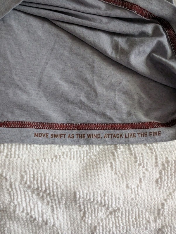 Rhone Atmosphere Heather Gray Performance Stretch Running Gym T-Shirt Mens L gallery