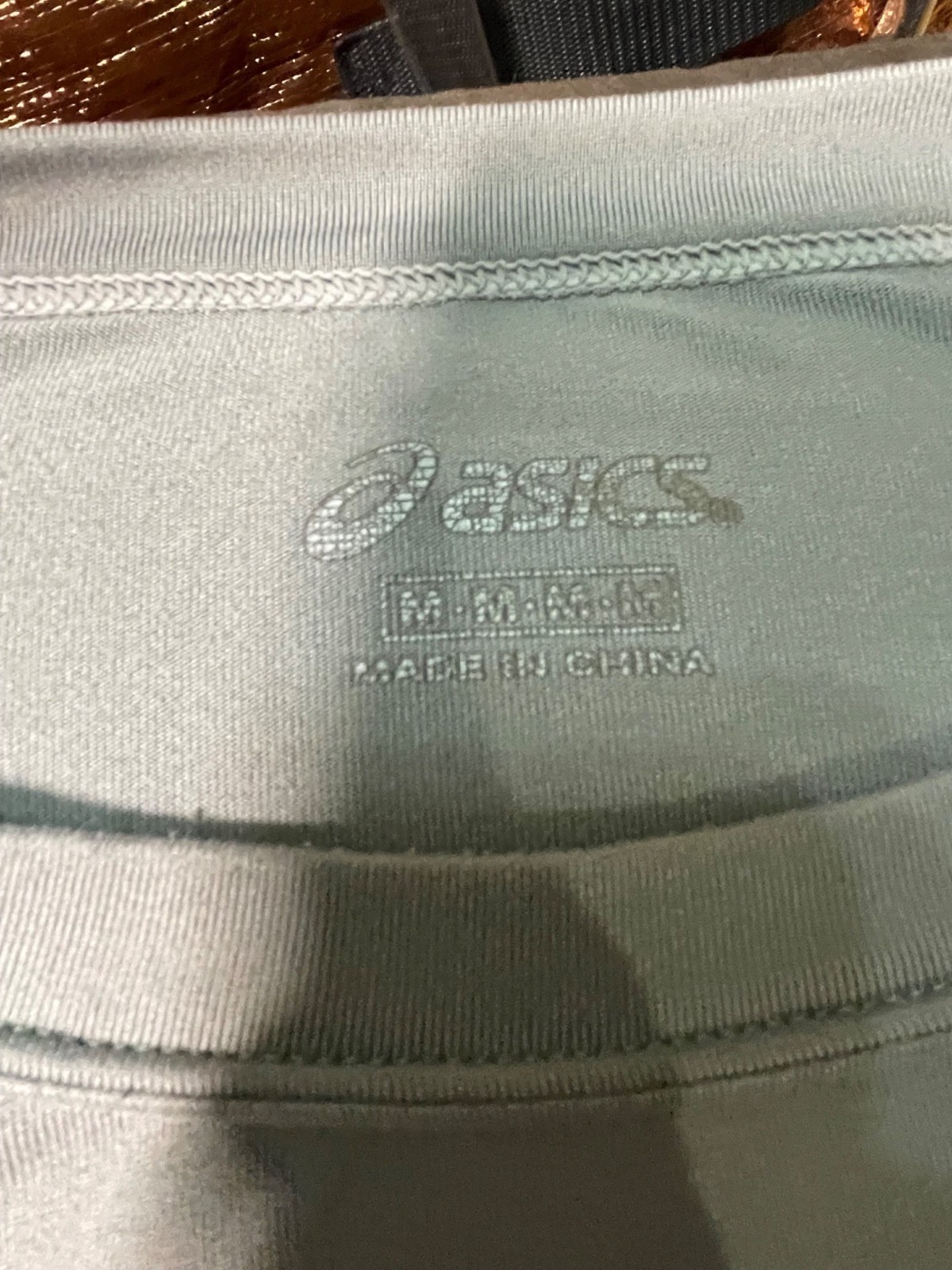 Asics Mens Light Gray Long Sleeve Performance Shirt M gallery