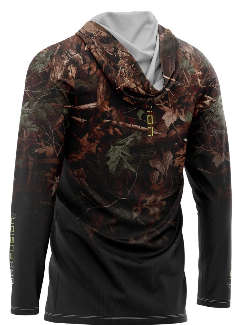 ➿ BRK MEN'S HUNTER CAMO FLORESTA FUSIONX LONG SLEEVE HOODED SHIRT Size G/LARGE gallery