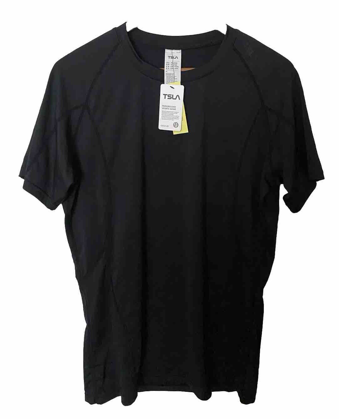 Tesla TSLA Progressive Sports Gear Shirt Training Performance Black Men’s XL NEW gallery