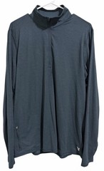 Vuori Ponto Half Zip Mock Neck Ink Heather Men’s Size Large