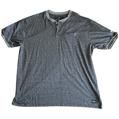 Truth Substance Common Sense Pullover Shirt 3 Button Heather Grey Pocket 3XL