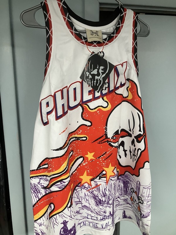 Brand X Phoenix Suns Designer Streetwear Basketball Jersey Shirt Size Medium NWT gallery