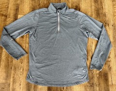 Nike Running Jacket Mens Medium Blue Active Thumb Holes 1/4 Zip Dri Fit Element