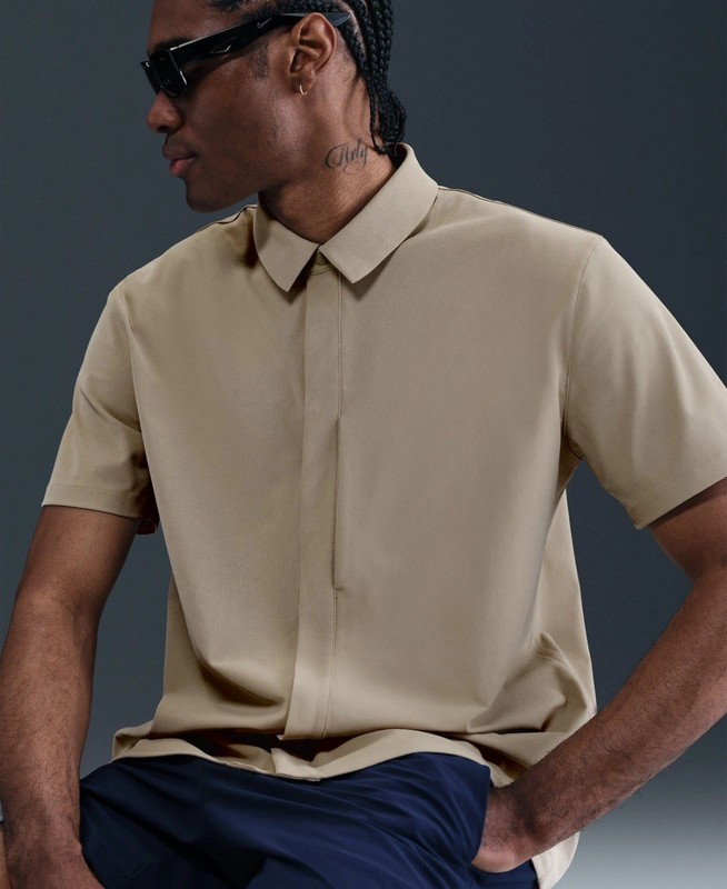 Nike 24.7 Perfect Stretch Dri-Fit Top Snap Button Shirt HQ6958-253 Men’s Sz XXL gallery