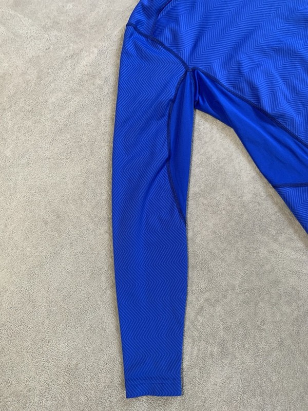 Nike Pro Combat Hyperwarm Lite Mens Small Fitted Blue Crew Neck Long Sleeve gallery