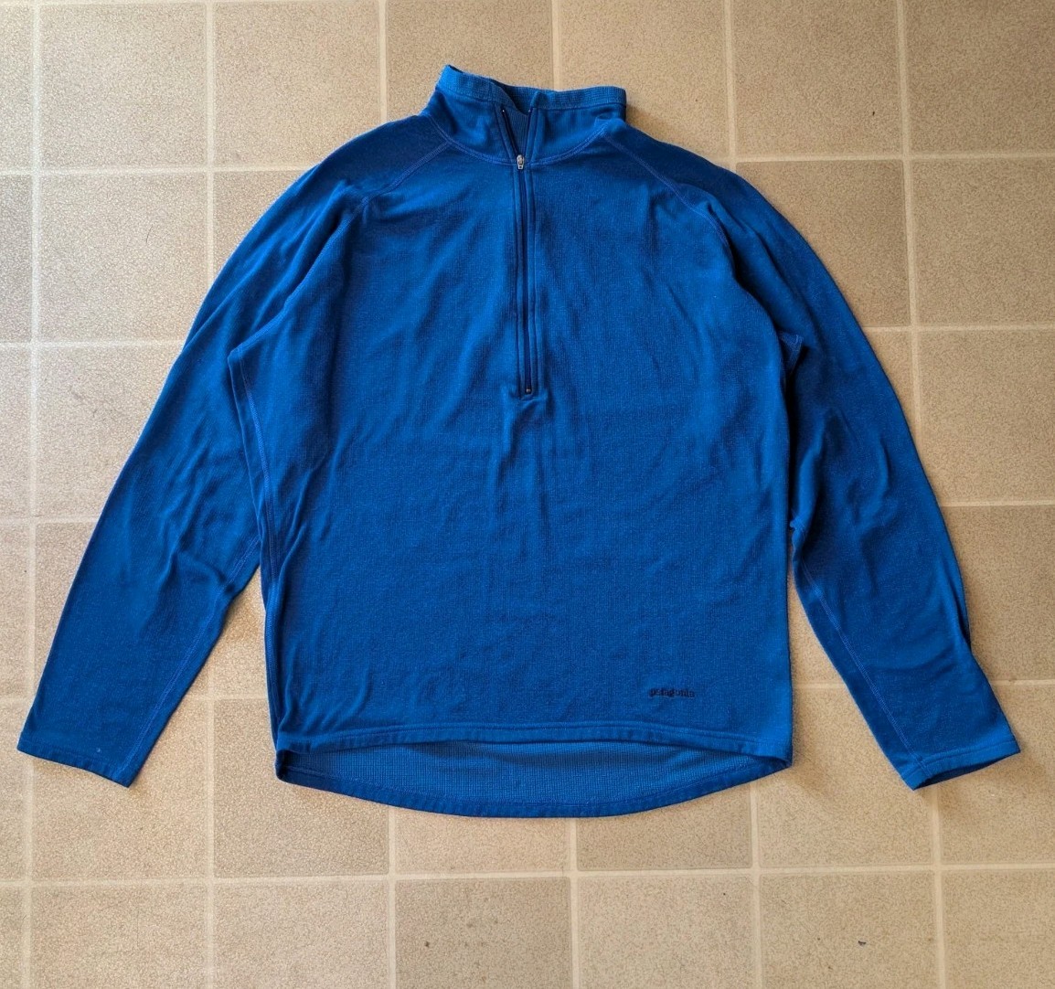 Vintage Patagonia Pullover Mens L Blue R5 Top Half Zip Neck USA gallery