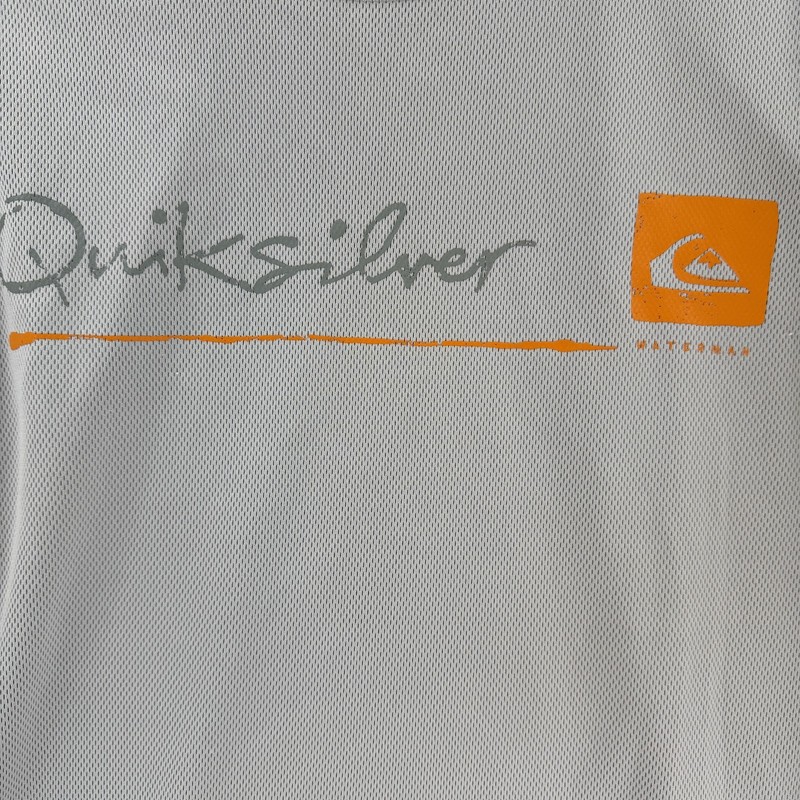 Quiksilver Shirt Mens XL Gray Athletic Performance Mesh Crewneck Surf Rash gallery