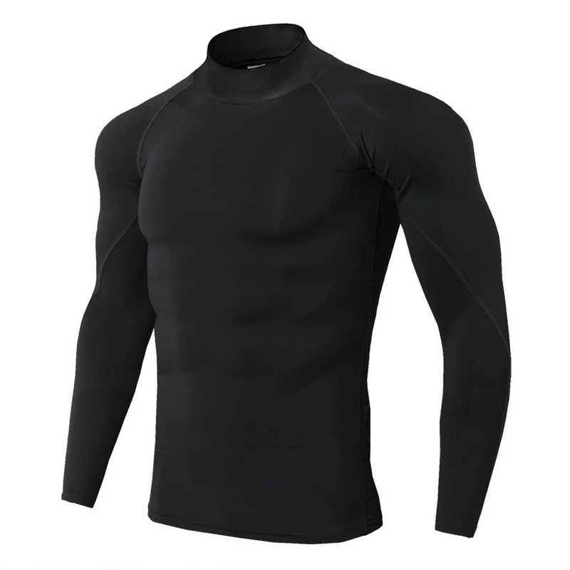 Men’s Quick Dry Long Sleeve Compression Gym Shirt Running Fitness Sports Gift gallery