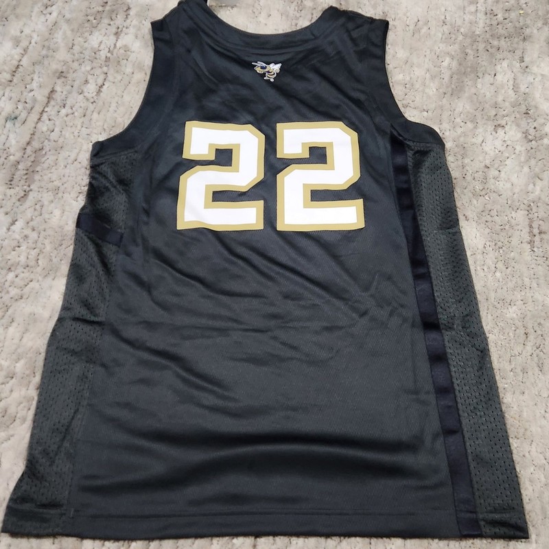 NWT adidas Georgia Tech Yellow Jackets Swingman Basketball Jersey Charcoal/Gold gallery