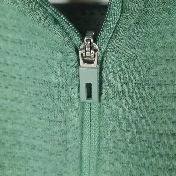 Berkley Jensen Mens Pull Over Long Sleeve Top Medium Half-Zip Sweat Shirt Green gallery