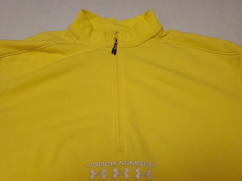 Men's Lg Under Armour Run Trail ½ Zip Yellow & Black Style # 1374544 gallery