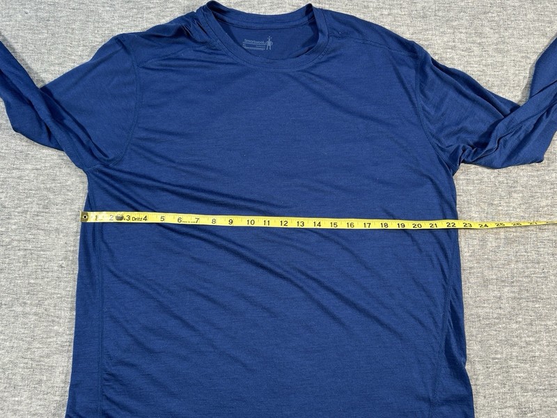 Smartwool Merino Base Layer Shirt Mens Extra Large Navy Blue Long Sleeve Crew gallery