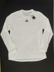 NWT ADIDAS Men’s PreGame Regular Fit Badge Of Sport Long-Sleeve Tee Shirt HS9216