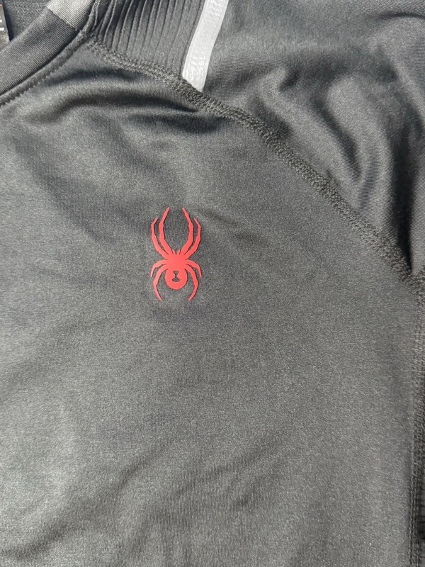 Spyder Active ProWeb Compression Athletic Shirt Black Red Men’s Large gallery