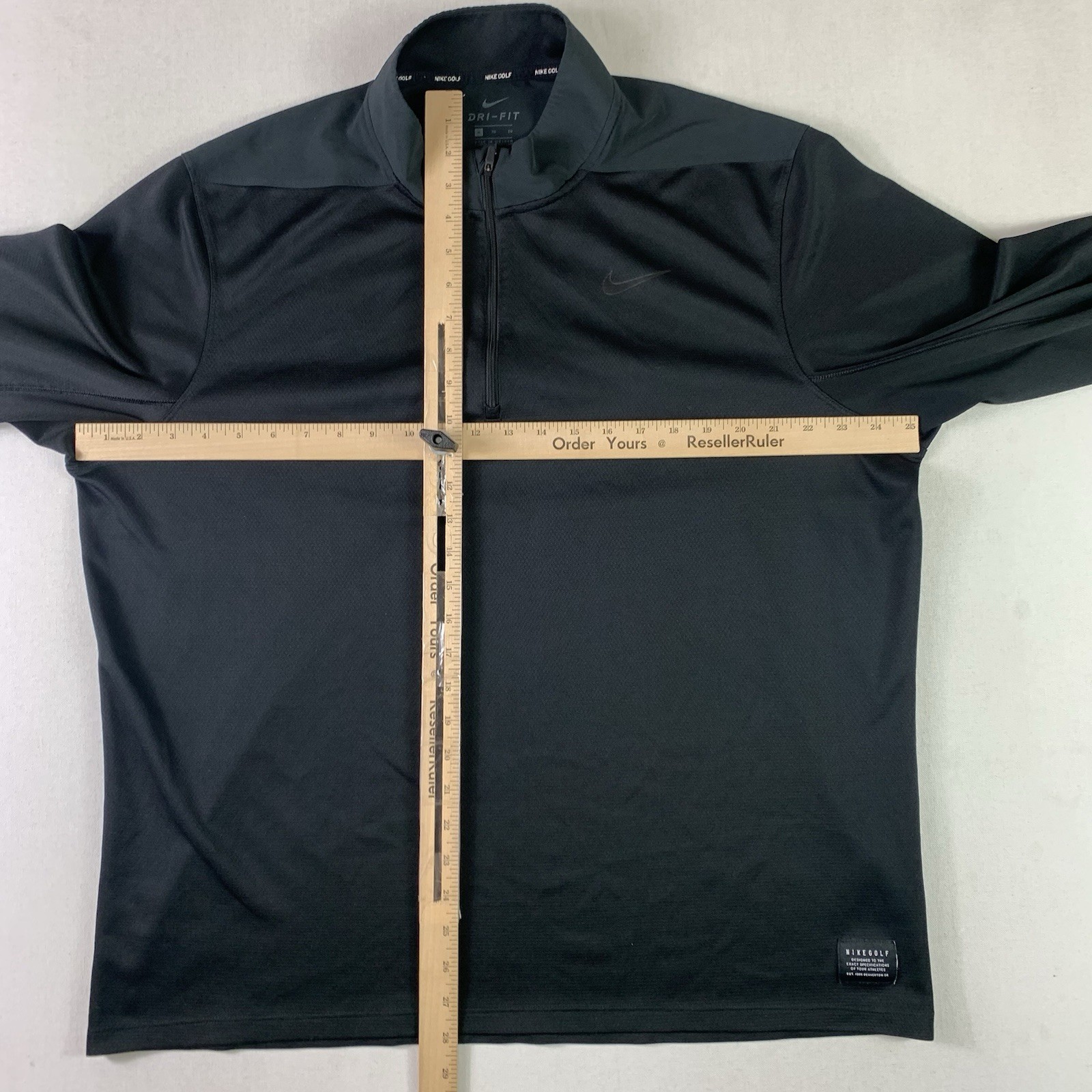 Nike Men’s Quarter Zip Pullover 1/4 Zip Long Sleeve Black Dri-fit Size XL Golf gallery