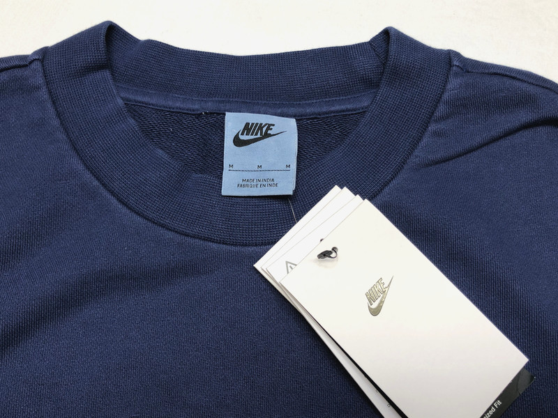 NEW Nike Air London Blue Oversize Medium Heavy Crewneck Sweater HQ1099-492 $95 gallery