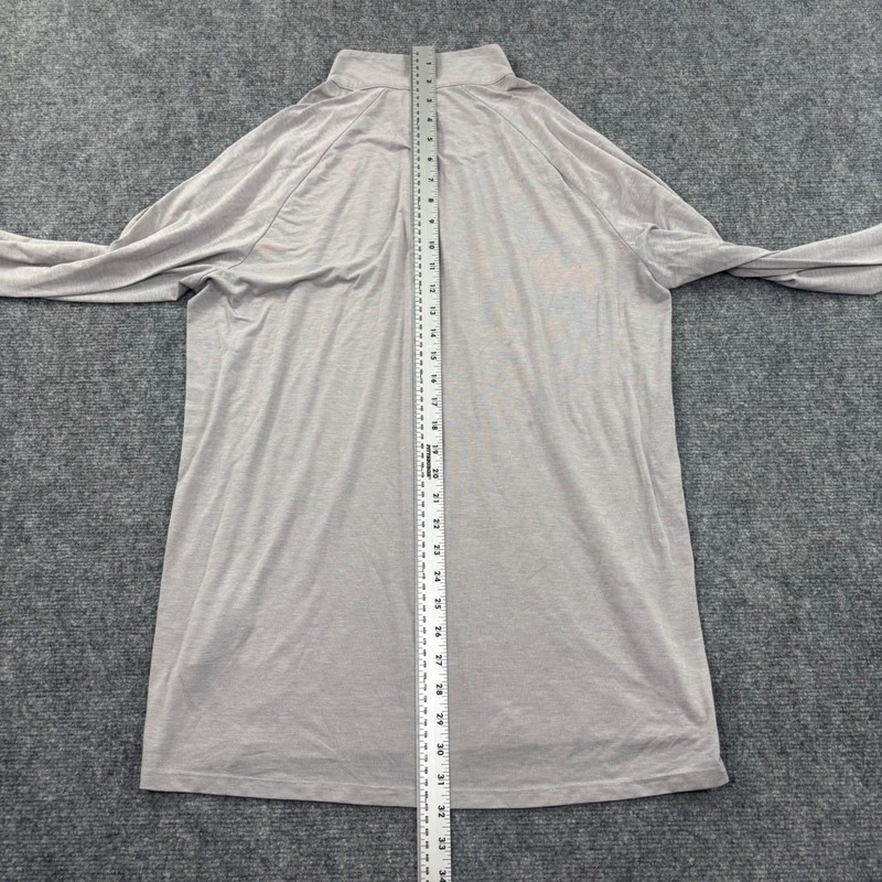 The North Face Quarter Zip Pullover Large Grey Long Sleeve Performance Men's gallery