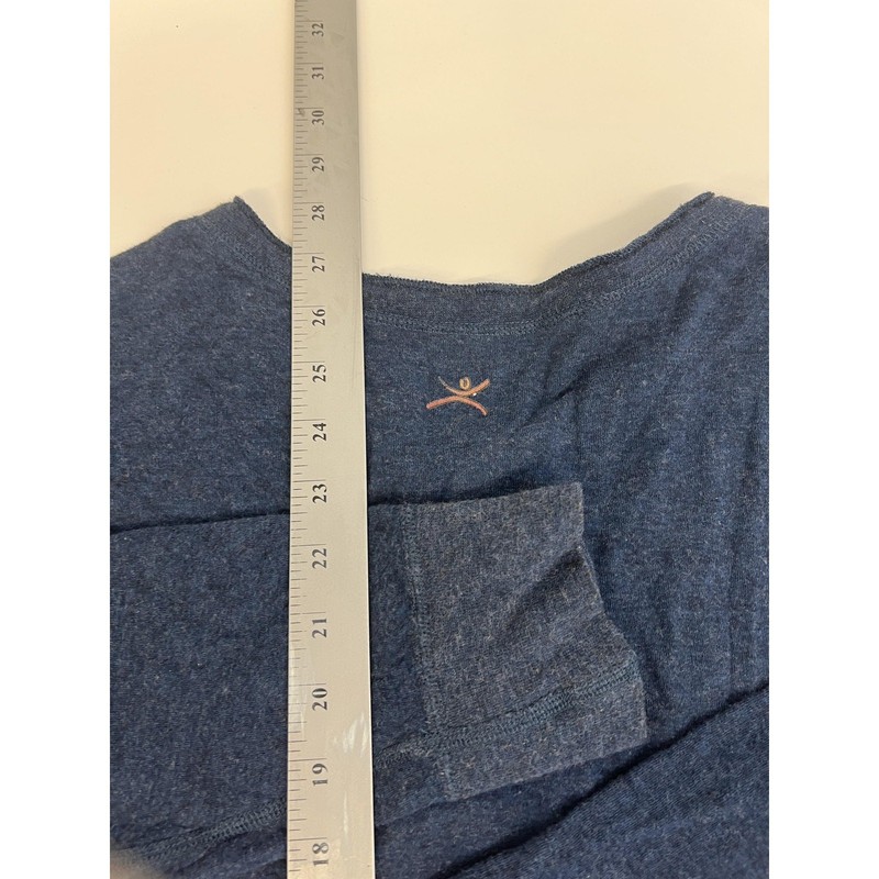 Terramar Henley Shirt Mens Large Blue Wool Long Sleeve Thermal Base Layer gallery
