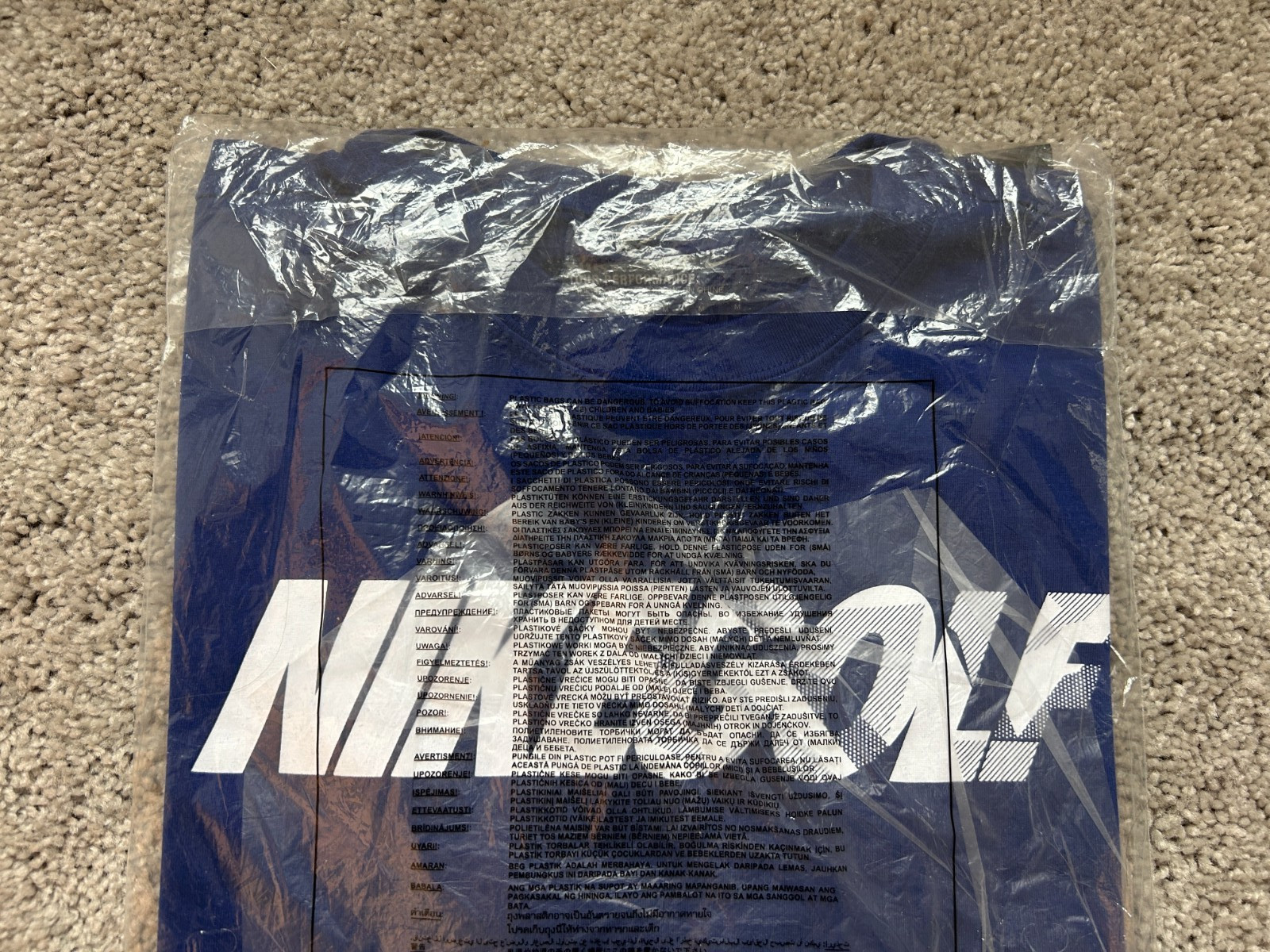 New Nike Dri-Fit Golf Men's T Shirt Tee 716983-455 Royal Blue Medium M gallery