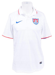 Nike Dri Fit Men’s S White US National Soccer Team Short Sleeve Polo Shirt