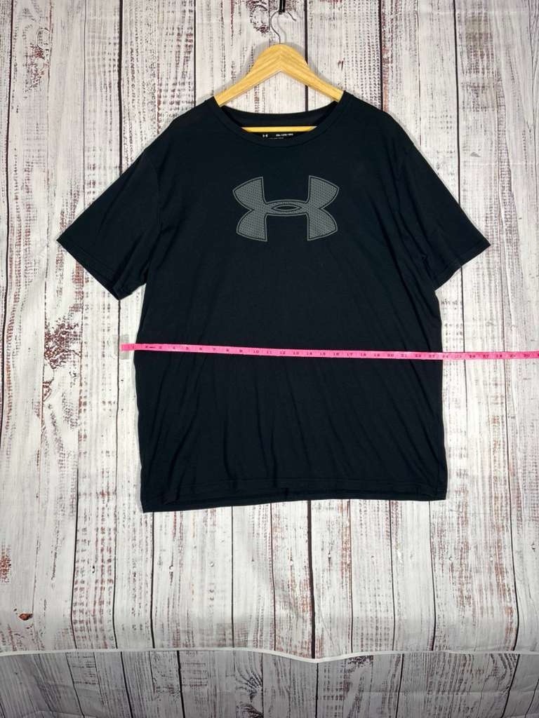 Under Armour T-Shirt Men’s Size 2XLarge Black Logo Short Sleeve Athletic gallery