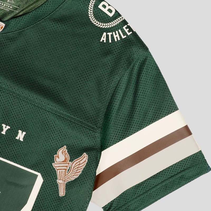 NWT Brooklyn Cloth 87 Athletic Dept Mesh Football Jersey - Small | Forest Green gallery