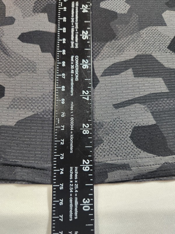 Gymshark Shirt Men's Med Black Gray Camouflage Short Sleeve Workout Training Gym gallery