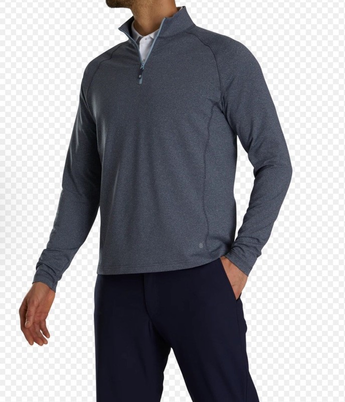 FootJoy ThermoSeries 1/4 Zip Pullover Mens XL Gray Heather Stretch Mid-Layer gallery
