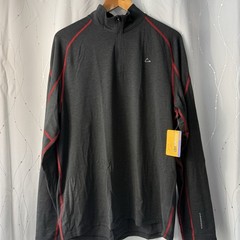 NWT Merino Blend by Paradox 1/4 Zip Pullover Black Red DriRelease Wool Men’s XL