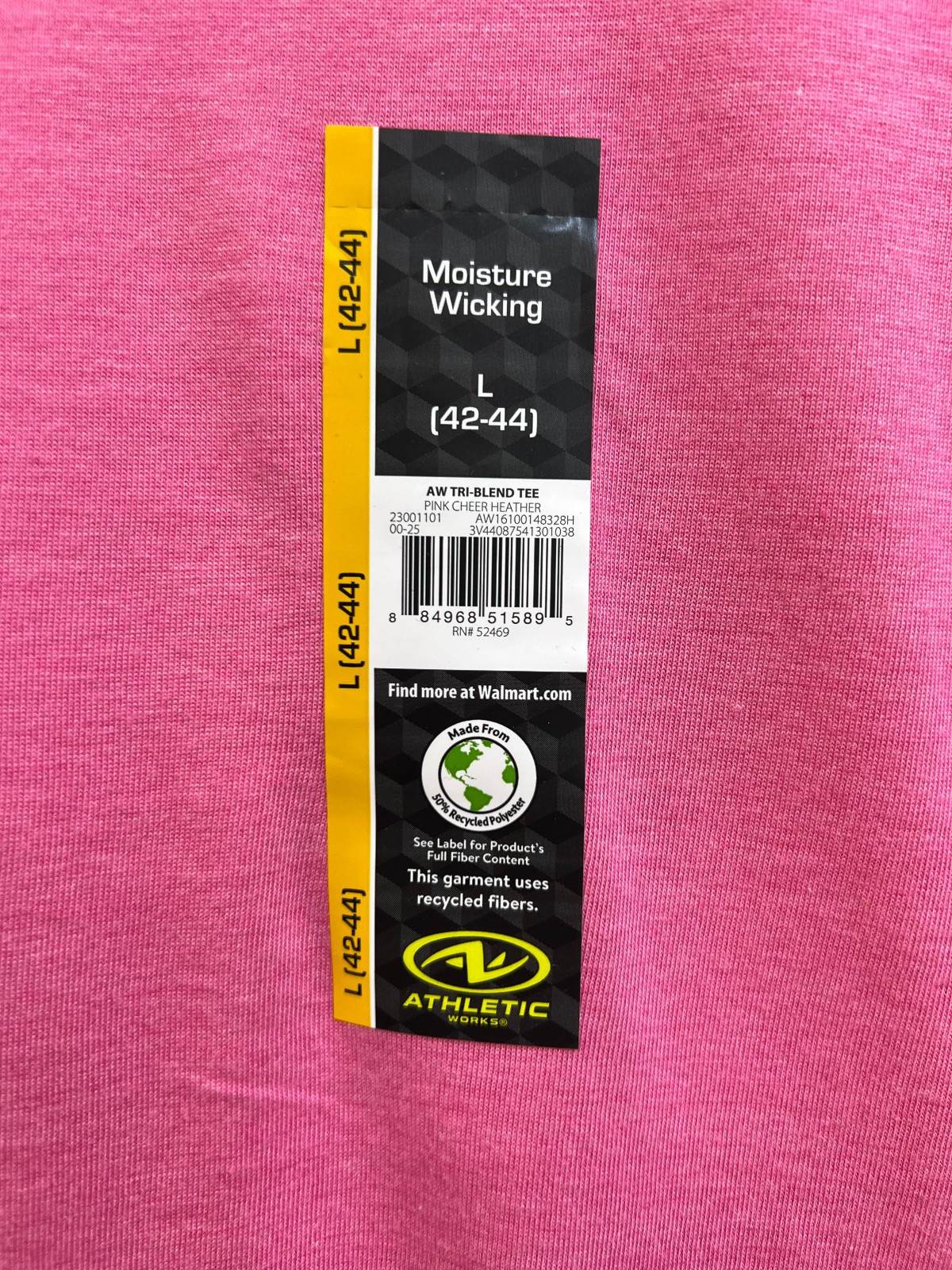 Athletic Works Salmon DriWorks Moisture Wicking Short Sleeve T-Shirt Size L gallery