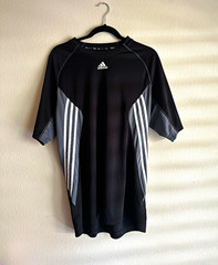 adidas Team Men’s L Colorblock Crew Neck Stretch Gym Training T-Shirt