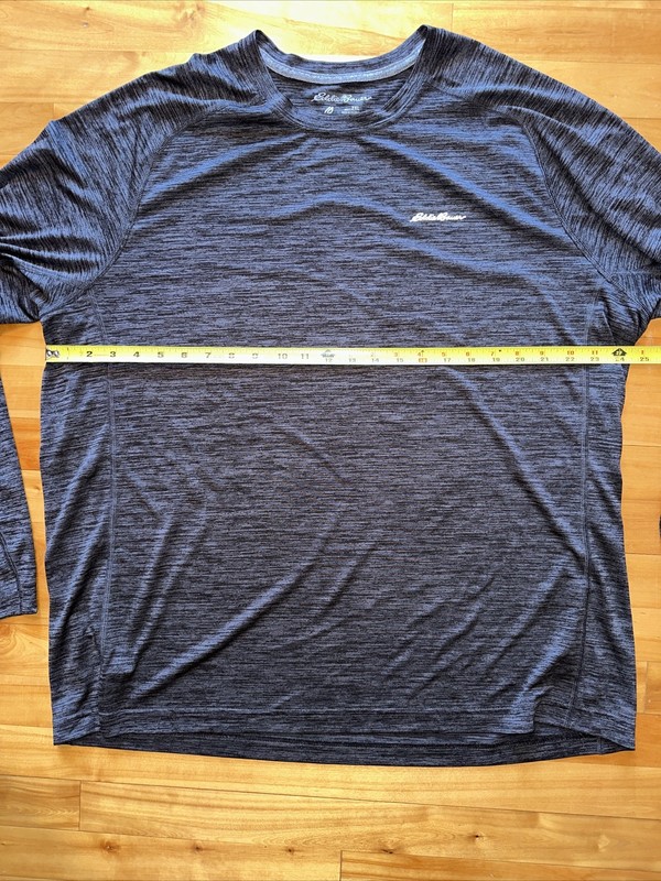 Eddie Bauer FreeDry Shirt Mens 2XL Gray Performance Long Sleeve Hiking Outdoor gallery