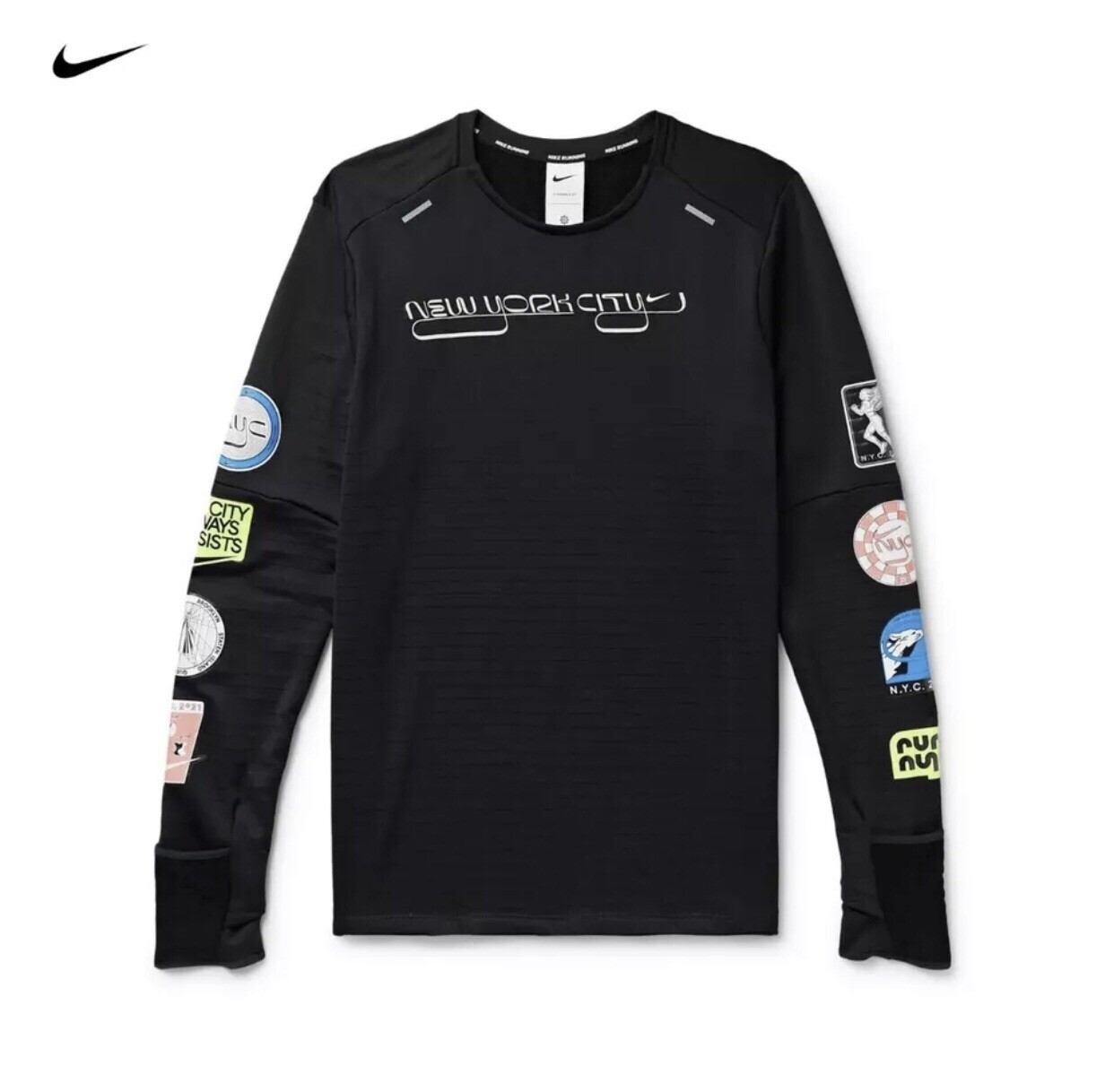 Nike Therma-Fit Repel Element NYC Running LS Shirt Men’s Size M DN7487-010 Black gallery