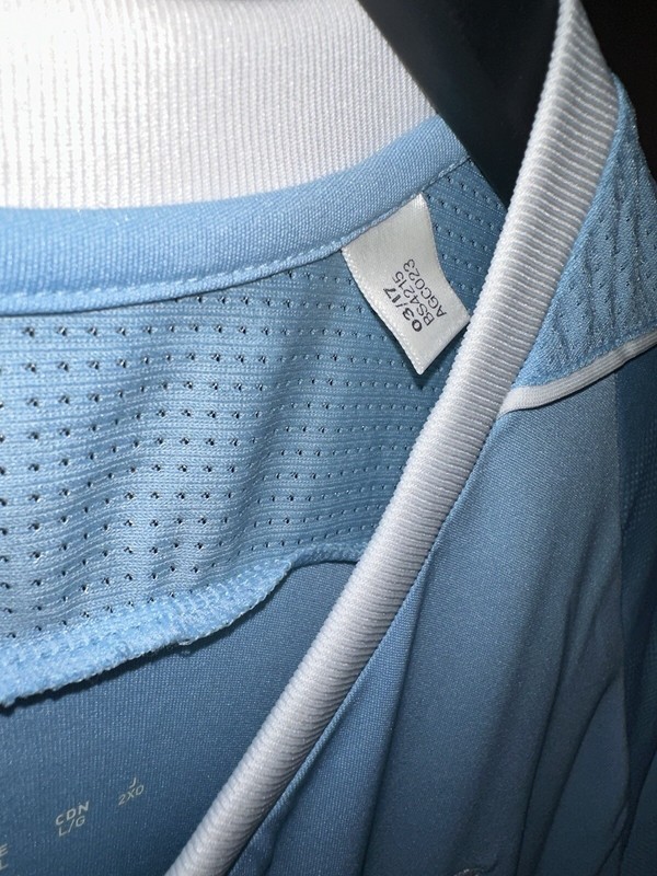 Kith x Adidas Flamingos Unreleased! Soccer Jersey Mens Large L Light Blue gallery