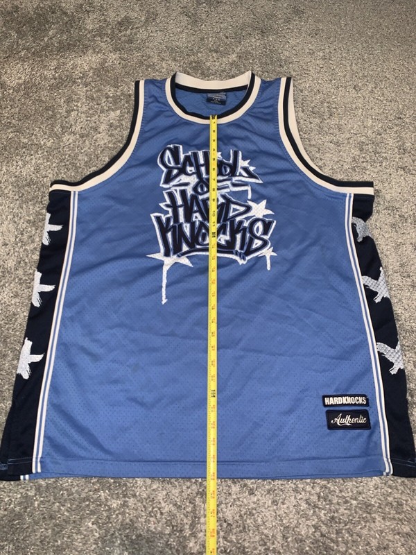 Vintage School of Hard Knocks Basketball Jersey #7 SOHK XXL CAROLINA BLUE 🔥 gallery