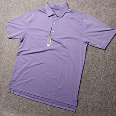Turtleson All-Day Stripe Button Plum/Parakeet Large Short Sleeve New With Tags