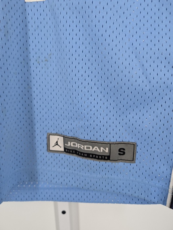 Nike Michael Jordan North Carolina Tar Heel Blue Mesh Basketball Jersey Y2K... gallery