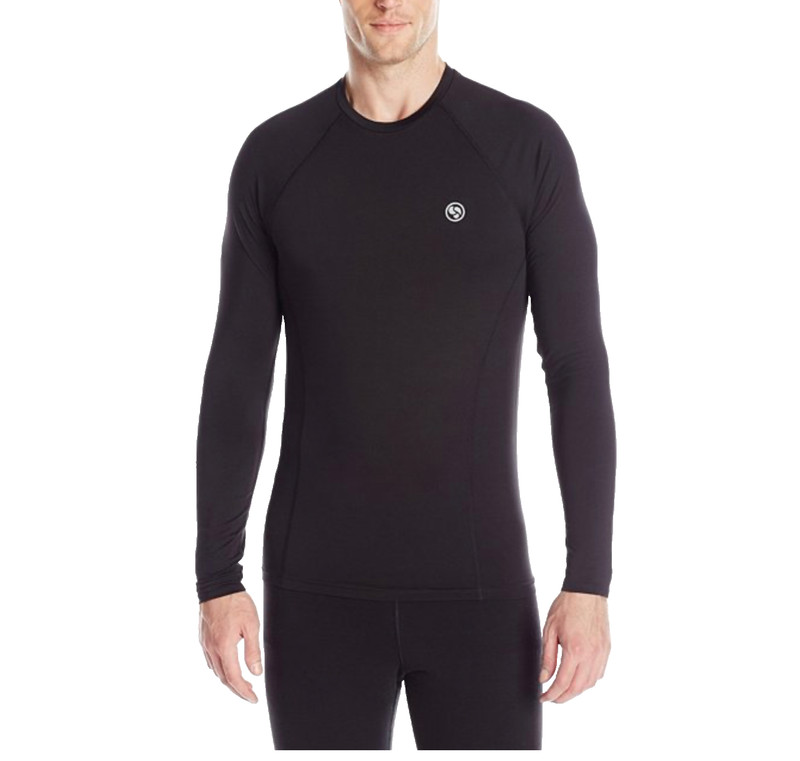 ClimateSmart Base Layer Shirt Mens S Stretch Long Sleeve Athletic Thermal Top gallery