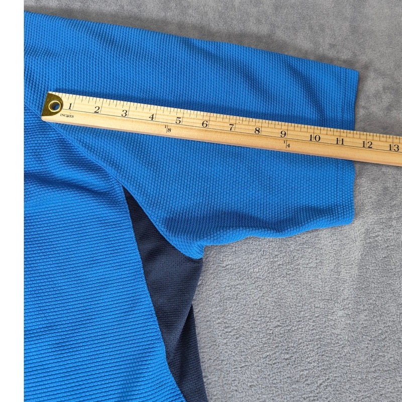 Nike Sphere Dry Mens Medium Blue Short Sleeve Athletic Training Shirt Raglan gallery
