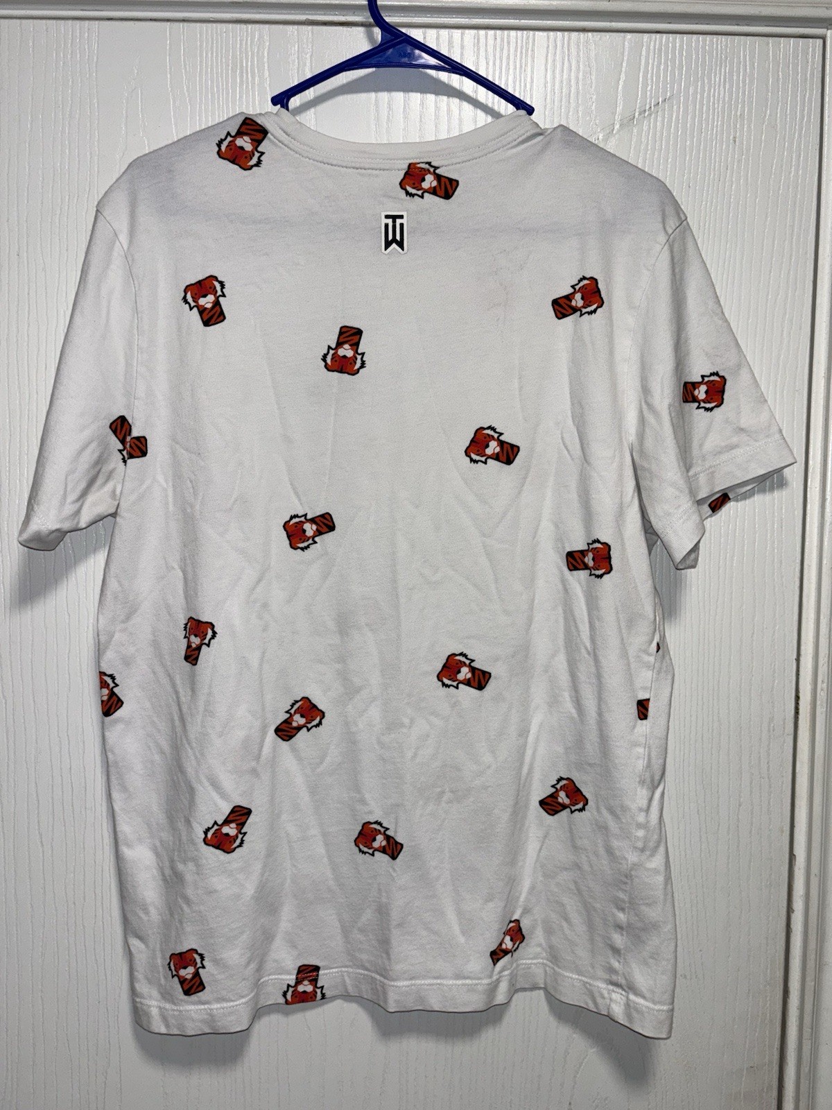 Nike Tiger Woods Frank Clubhead Golf T-Shirt White Full Print Medium gallery