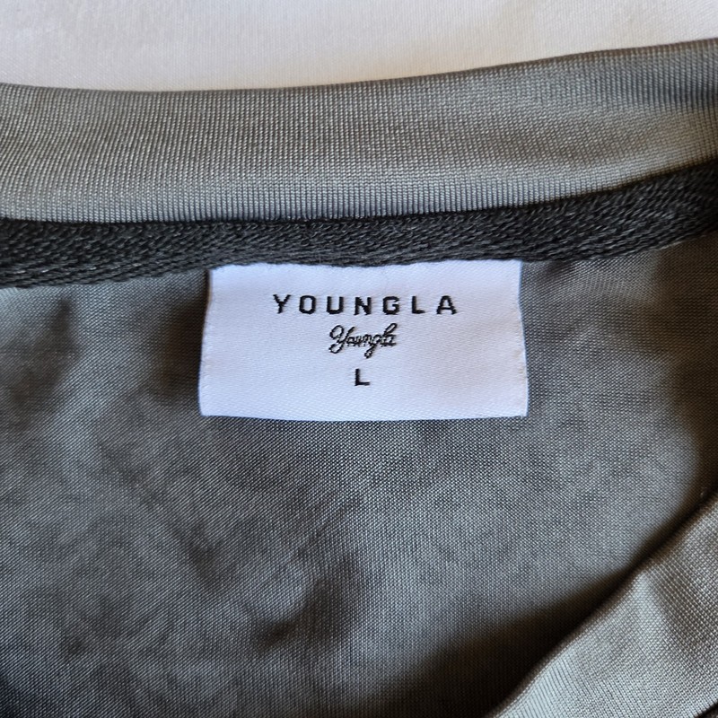 YoungLA x Superman Compression Athletic Performance Gymwear Grey L T-Shirt Tee gallery