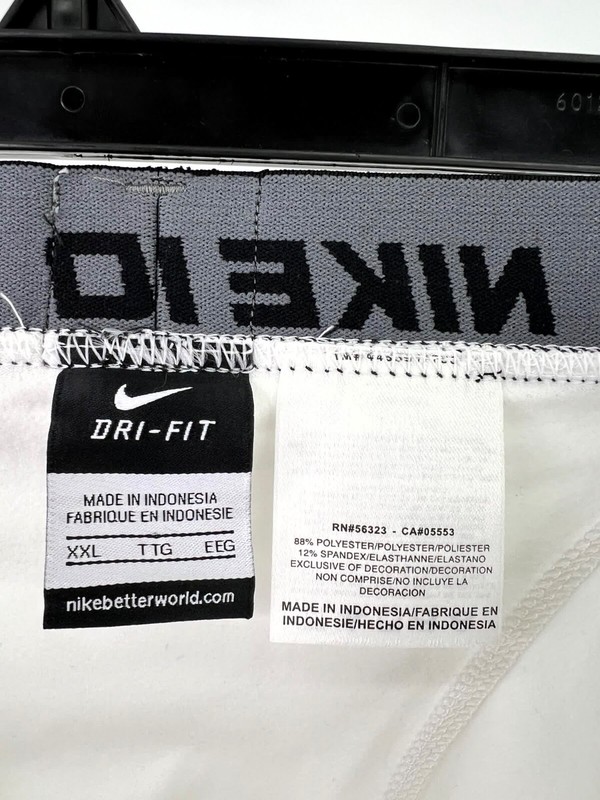 Nike Pro Combat Compression Leggings Mens White Baselayer Warm 2XL gallery