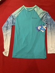 Orageous Mens Large Green UPF 50 Long Sleeve Performance Shirt Moisture Wicking